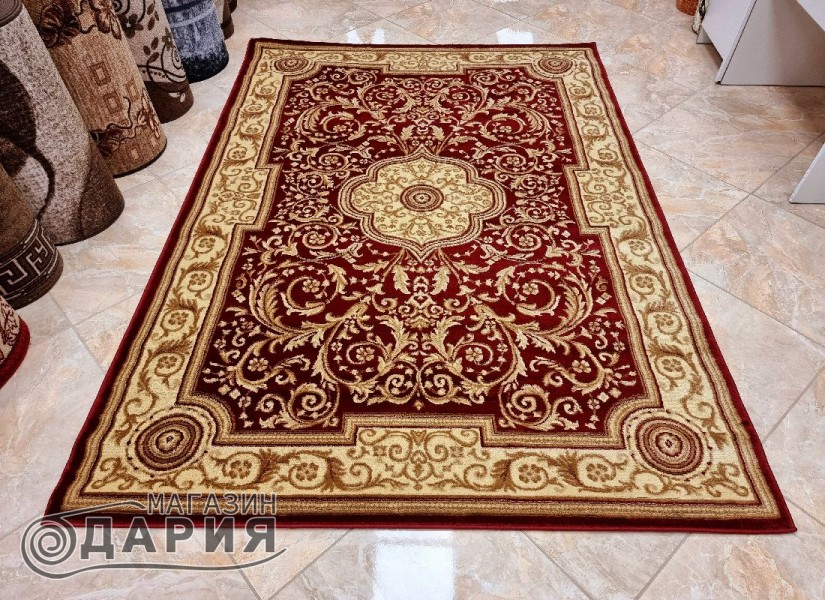 Тъкан персийски килим Blue stones 1706_RED